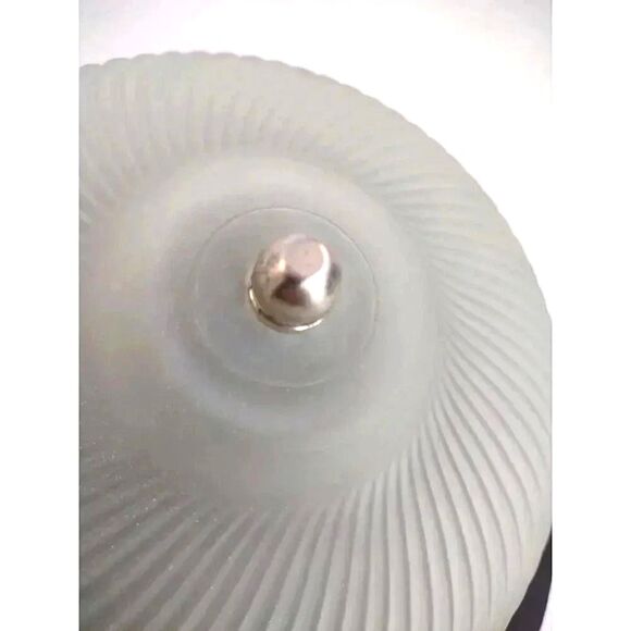 Light Shade Vintage 8.5" Frosted Glass Ribbed Swirl Ceiling - Picture 13 of 14
